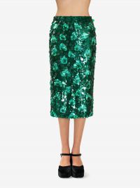 P.A.R.O.S.H. Gonna tubino paillettes Verde