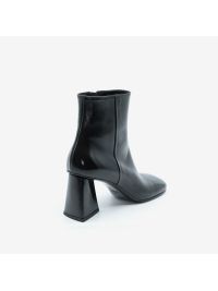 STRATEGIA Stivaletto tacco 70 pelle con cerniera Nero