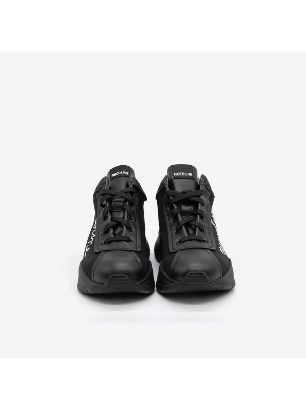 RUCOLINE Sneakers + dettaglio strass Nero RUCOLINE Sneakers + dettaglio strass Nero