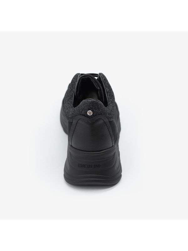 RUCOLINE Sneakers + dettaglio strass Nero RUCOLINE Sneakers + dettaglio strass Nero