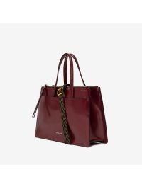 GIANNI CHIARINI "Empire" shopping due manici pelle liscia Bordeaux