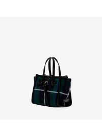 GIANNI CHIARINI "Miss marcella" tessuto quadri verdone/blu