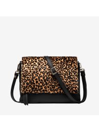 GIANNI CHIARINI "Three" con patta cavallino maculata/pelle nera Maculato