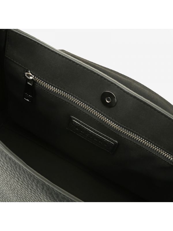 ORCIANI Sveva grande pelle con tracolla Nero