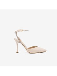 NINALILOU Slingback pelle con fiocchetto strass Cipria NINALILOU Slingback pelle con fiocchetto strass Cipria
