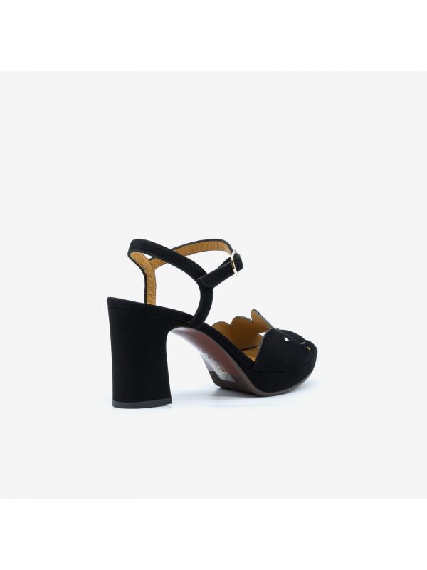 CHIE MIHARA Sandalo tc 90 plateau camoscio Nero CHIE MIHARA Sandalo tc 90 plateau camoscio Nero