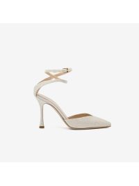 NINALILOU Slingback tc 90 pelle laminata Avorio