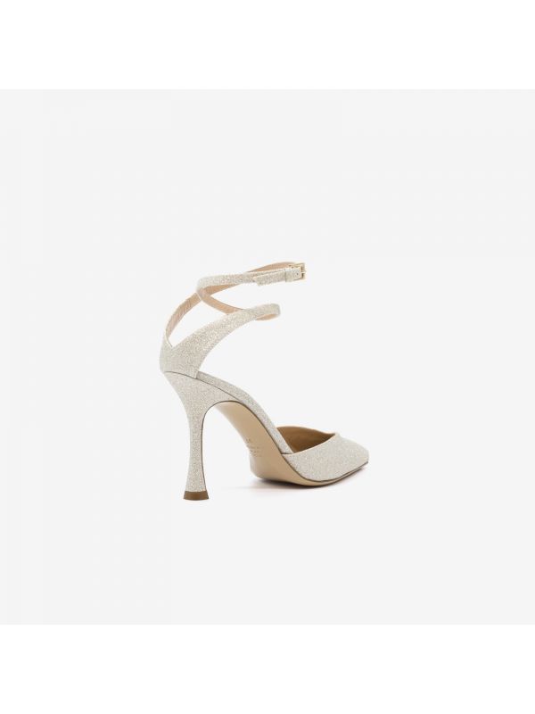 NINALILOU Slingback tc 90 pelle laminata Avorio NINALILOU Slingback tc 90 pelle laminata Avorio