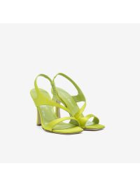 LELLA BALDI Sandalo tc 90 raso Verde lime