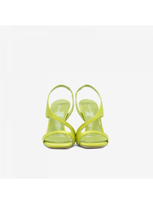 LELLA BALDI Sandalo tc 90 raso Verde lime LELLA BALDI Sandalo tc 90 raso Verde lime