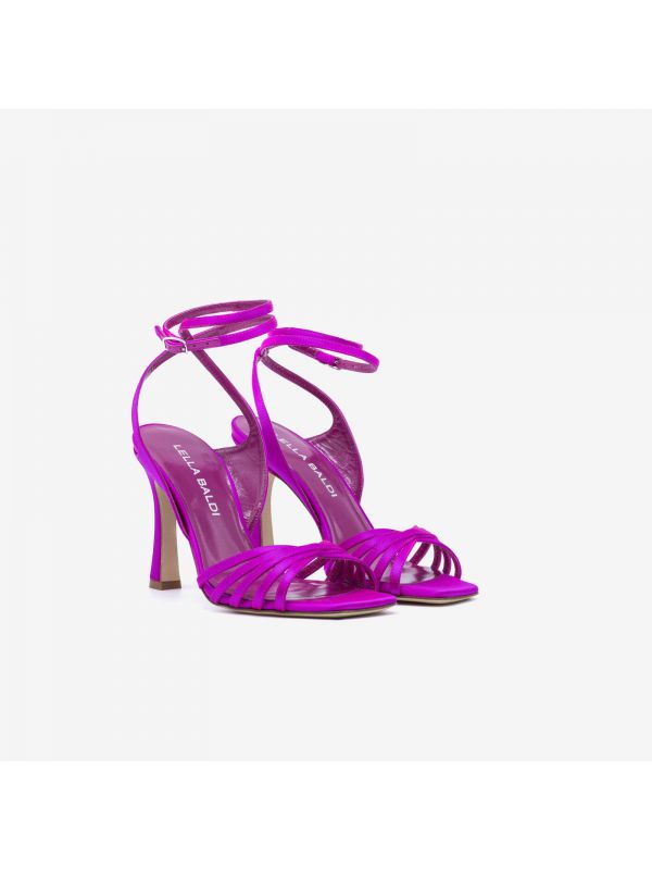 LELLA BALDI Sandalo tc 90 raso Fucsia LELLA BALDI Sandalo tc 90 raso Fucsia