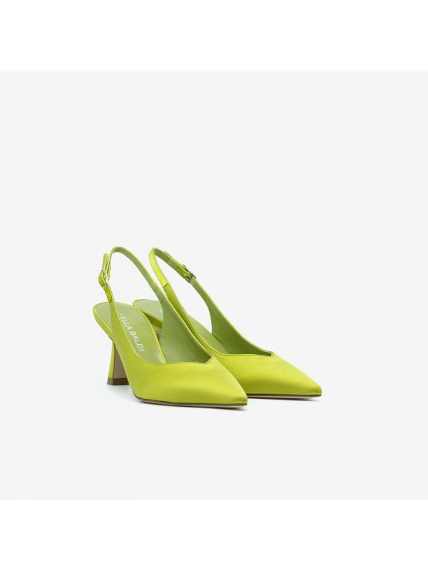 LELLA BALDI Chanel tc 70 raso Verde lime LELLA BALDI Chanel tc 70 raso Verde lime