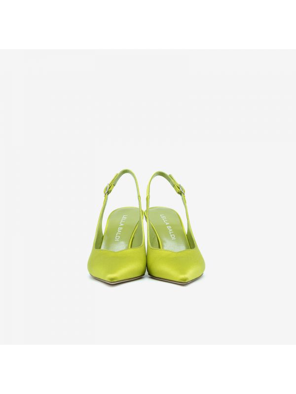 LELLA BALDI Chanel tc 70 raso Verde lime LELLA BALDI Chanel tc 70 raso Verde lime