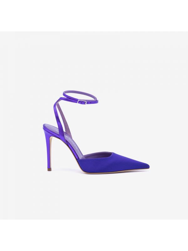 LELLA BALDI Chanel tc 90 stiletto raso Viola LELLA BALDI Chanel tc 90 stiletto raso Viola