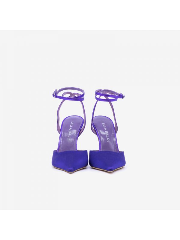 LELLA BALDI Chanel tc 90 stiletto raso Viola LELLA BALDI Chanel tc 90 stiletto raso Viola