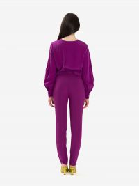 MAX MARA STUDIO Blusa m/l scollo a v seta Bouganville