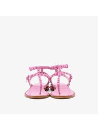 A.S.H. Sandalo infradito pelle con borchie Rosa