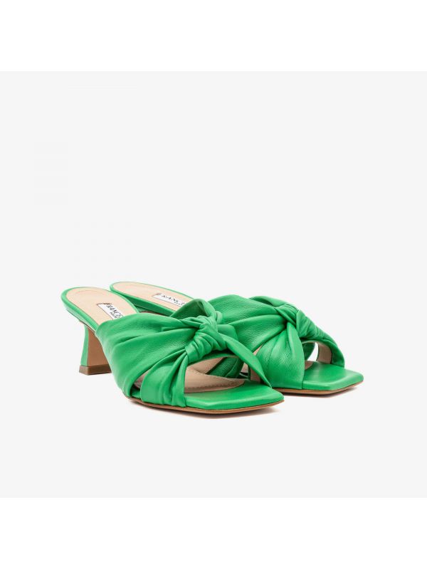 FRANCESCO SACCO Mules nappa tc 50 con nodo Verde FRANCESCO SACCO Mules nappa tc 50 con nodo Verde