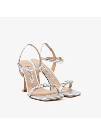 FRANCESCO SACCO Sandalo tc 90 con pietre Argento