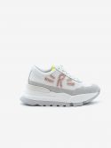 RUCOLINE Sneaker pelle fondo gomma 7 cm Bianco