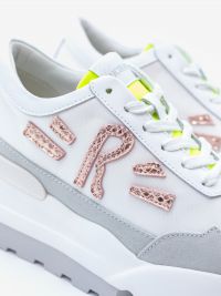 RUCOLINE Sneaker pelle con riporti rosa/giallo fluo RUCOLINE Sneaker pelle con riporti rosa/giallo fluo