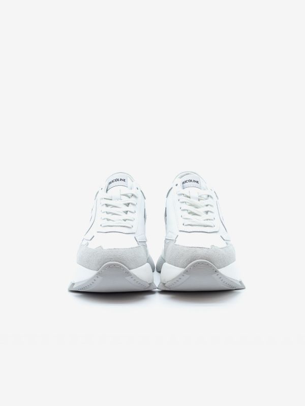 RUCOLINE Sneaker pelle fondo gomma 7 cm Bianco RUCOLINE Sneaker pelle fondo gomma 7 cm Bianco