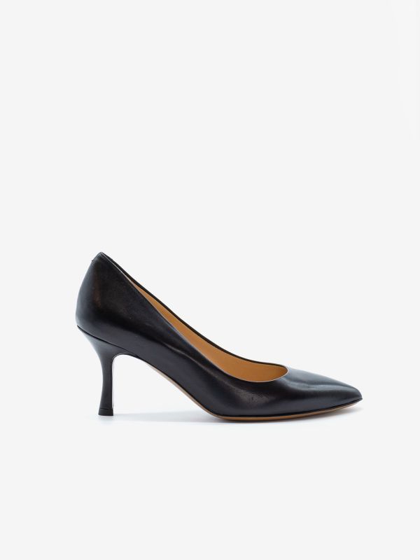FRANCO RUSSO Decollete tc 70 pelle Nero FRANCO RUSSO Decollete tc 70 pelle Nero