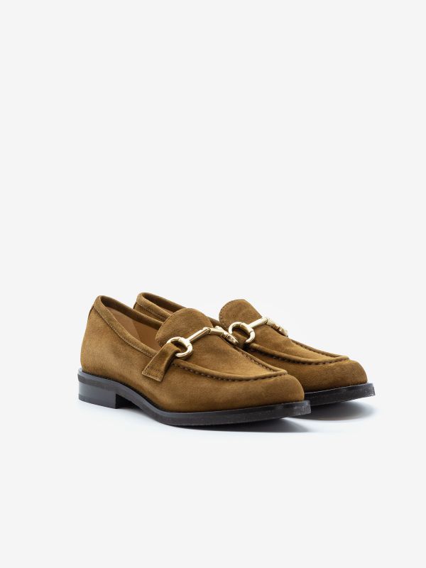 FRANCO RUSSO Mocassino basso camoscio Cuoio FRANCO RUSSO Mocassino basso camoscio Cuoio