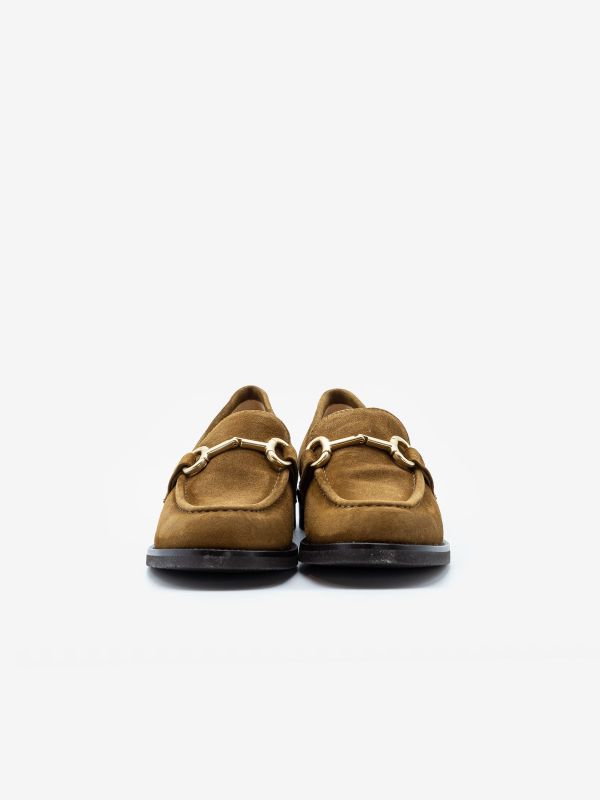 FRANCO RUSSO Mocassino basso camoscio Cuoio FRANCO RUSSO Mocassino basso camoscio Cuoio