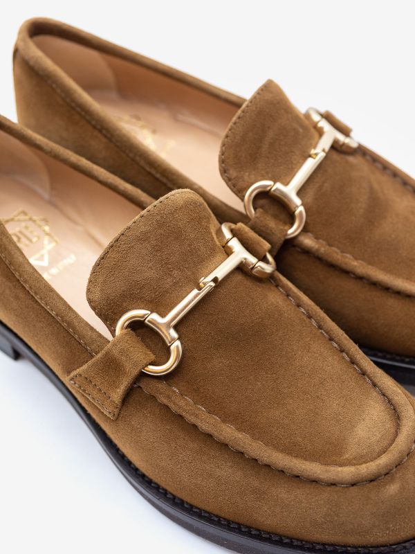 FRANCO RUSSO Mocassino basso camoscio Cuoio FRANCO RUSSO Mocassino basso camoscio Cuoio