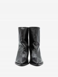 HALMANERA Tronchetto camperos pelle Nero