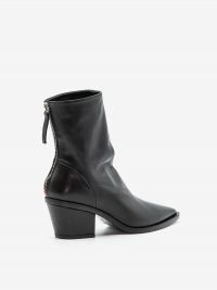 HALMANERA Tronchetto camperos pelle Nero