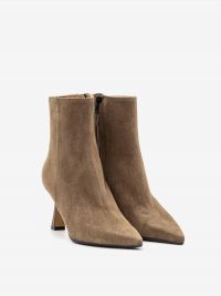 ROBERTO FESTA Stivaletto tacco rocchetto 70 camoscio Tortora