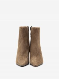 ROBERTO FESTA Stivaletto tacco rocchetto 70 camoscio Tortora