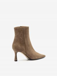 ROBERTO FESTA Stivaletto tacco rocchetto 70 camoscio Tortora