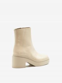 ROBERTO FESTA Stivaletto tacco 50 fondo gomma naplak Latte