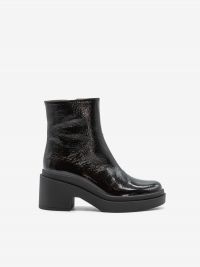 ROBERTO FESTA Stivaletto tacco 50 fondo gomma naplak Nero