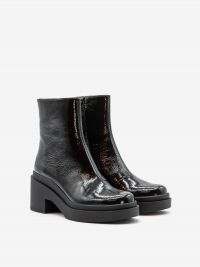 ROBERTO FESTA Stivaletto tacco 50 fondo gomma naplak Nero