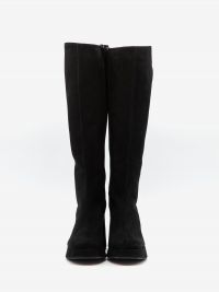 ROBERTO FESTA Stivale camoscio tc 100 con plateau Nero