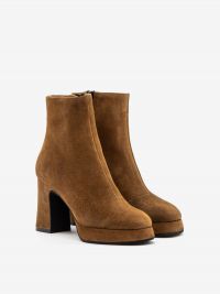 ROBERTO FESTA Stivaletto tc 70 plateau camoscio Cuoio