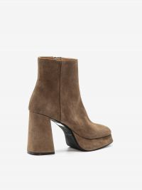 ROBERTO FESTA Stivaletto tc 10 con plateau camoscio Tortora