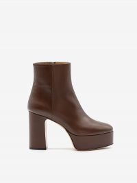 ROBERTO FESTA Stivaletto con plateau tc 100 pelle Cioccolato