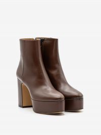 ROBERTO FESTA Stivaletto con plateau tc 100 pelle Cioccolato