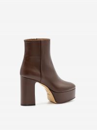 ROBERTO FESTA Stivaletto con plateau tc 100 pelle Cioccolato