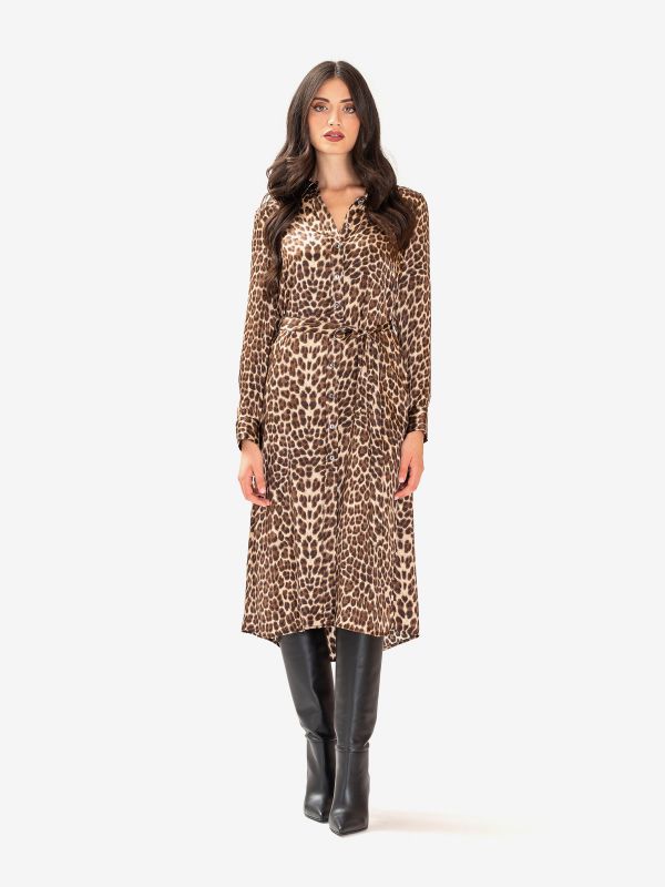 P.A.R.O.S.H. Chemisier seta midi maculato