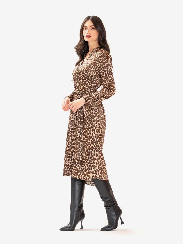 P.A.R.O.S.H. Chemisier seta midi maculato