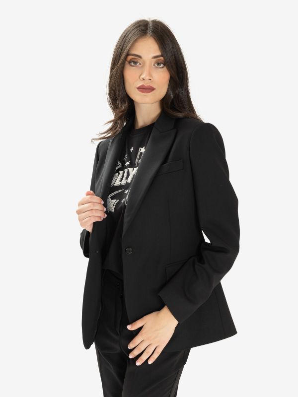 P.A.R.O.S.H. Blazer monopetto frescolana Nero