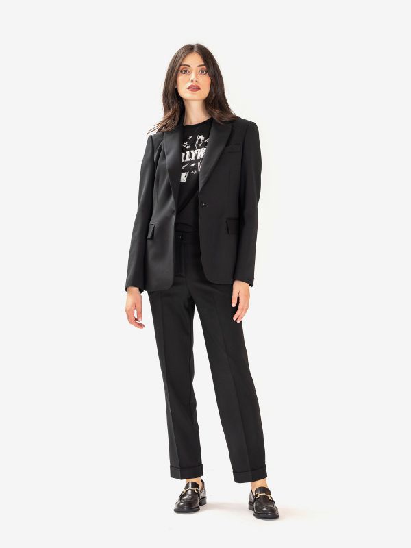 P.A.R.O.S.H. Blazer monopetto frescolana Nero