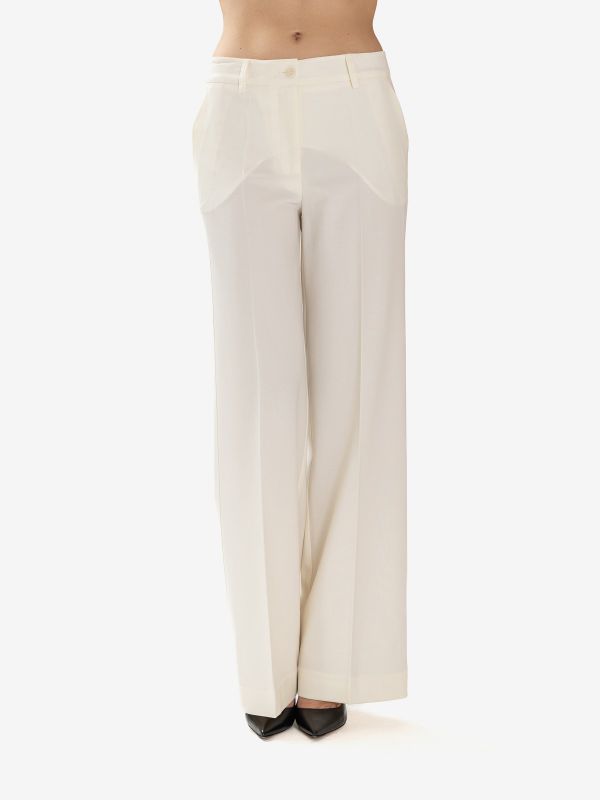 P.A.R.O.S.H. Pantalone palazzo frescolana Panna