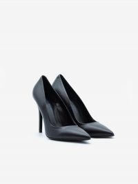 SERGIO LEVANTESI Decollete pelle tc 11.5 cm Nero